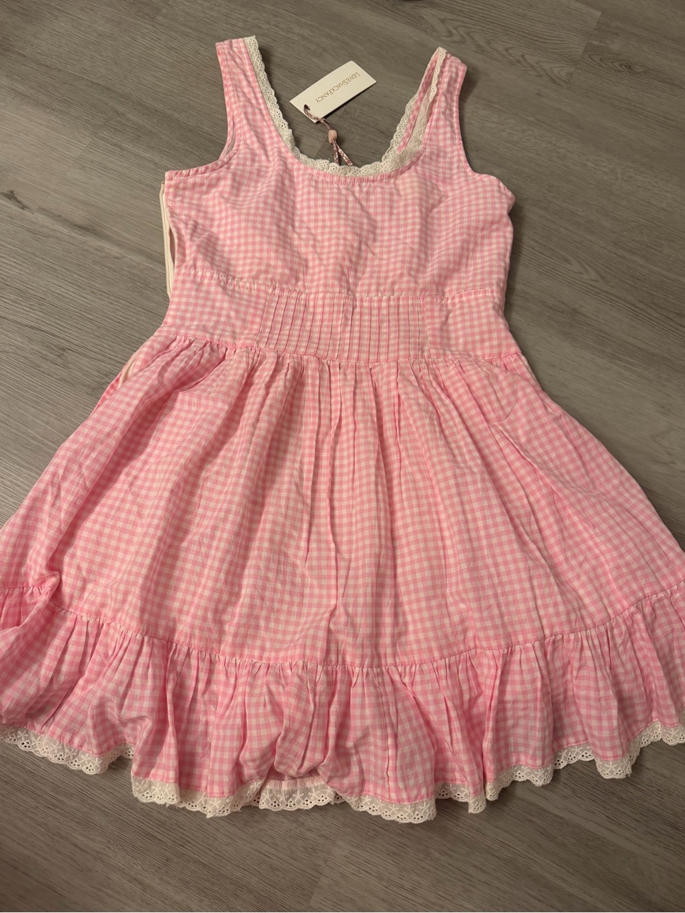 NWT! “LoveShackFancy” Pink dress, size 4US - Picture 2 of 5